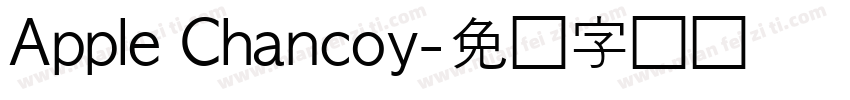 Apple Chancoy字体转换